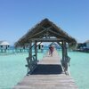 French Polynesia, Tikehau, Eden Point beach, pier