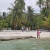 French Polynesia, Tikehau, Fafarua beach, view from water