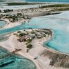 French Polynesia, Tikehau, Hakamanu beach, aerial view