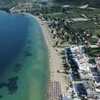 Greece, Nea Peramos beach, aerial view, south