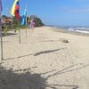 Honduras, Corozal beach, flags