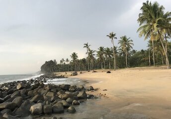 India, Kerala, Koolimuttam beach