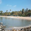 India, Kerala, Thattukadavu beach, view from breakwater