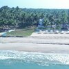 India, Kerala, Veda beach, aerial view