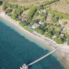 Indonesia, Sumbawa, Kalimaya beach, aerial view