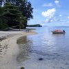 Seychelles, Mahe, Anse Aux Pins beach, boat