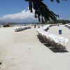 Venezuela, Margarita, Playa Paraiso beach, sunbeds