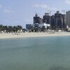 Bahrain, Budaiya beach, high rise buildings