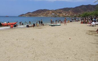 Colombia, Santa Marta, Taganga beach