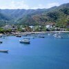 Colombia, Santa Marta, Taganga beach, view from above