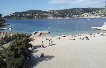 France, French Riviera, Passable beach, pier