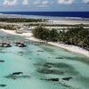 French Polynesia, Tikehau Pearl beach, aerial view