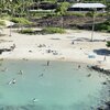 Hawaii, Kukio beach, aerial view