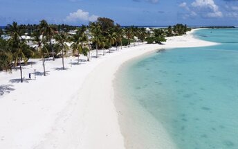 Maldives, Haa Alifu, Hoarafushi beach