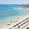 Northern Cyprus, Famagusta beach, reef, aerial view