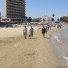 Northern Cyprus, Famagusta beach, wet sand