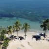 Панама, Пляж Плайя-Лоренцо, пальмы, вид сверху