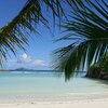 Seychelles, Silhouette, La Belle beach, lagoon