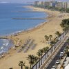 Spain, Valencia, Heliopolis beach, aerial view, right