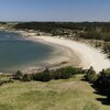 Uruguay, La Baguala beach, aerial view