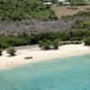 USVI, St. Croix, Rainbow Beach, aerial view