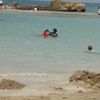 Israel, Achziv beach, lagoon