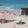 Israel, Bat Yam beach, tents