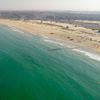 Israel, Beit Yanai beach, aerial view