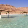 Israel, Dead Sea, Ein Gedi SPA beach, tents