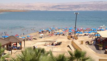 Israel, Dead Sea, Kalya beach