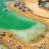 Israel, Ein Bokek beach, lagoon