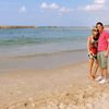 Israel, Herzliya, Sharon beach, water edge