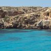 Italy, Sicily, Cala Rossa beach, view from water