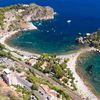 Italy, Sicily, Taormina, Isola Bella beach