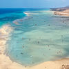 Spain, Canary Islands, Fuerteventura island, Sotavento beach, aerial view from north