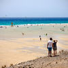Spain, Canary Islands, Fuerteventura island, Sotavento beach, shallow