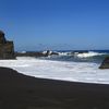 Spain, Canary Islands, Tenerife island, Playa Bollullo, black sand