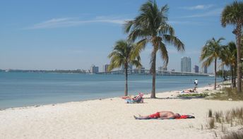 USA, Florida, Miami, Virginia Key beach