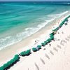 USA, Florida, Panama City Beach, parasols