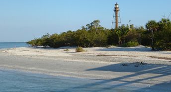 USA, Florida, Sanibel island, beach, lighthouse