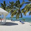 Bahamas, Andros, Mangrove Cay beach, sunbeds