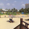 China, Shabazhen beach, tiki huts