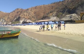Colombia, Santa Marta, Playa Blanca beach