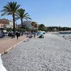 France, French Riviera, Cagnes-sur-Mer beach, promenade