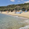 Greece, Apollonia beach, view from water