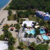 Honduras, Santa Fe, Banana Beach, aerial view