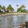 India, Kerala, Puthenthodu beach, view from north