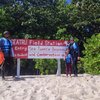 Malaysia, Redang, Chagar Hutang beach, sign