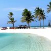 Maldives, North Male Atoll, Kuda Vattaru island, beach clear water