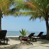 Philippines, Palawan, Coopers beach, sunbeds